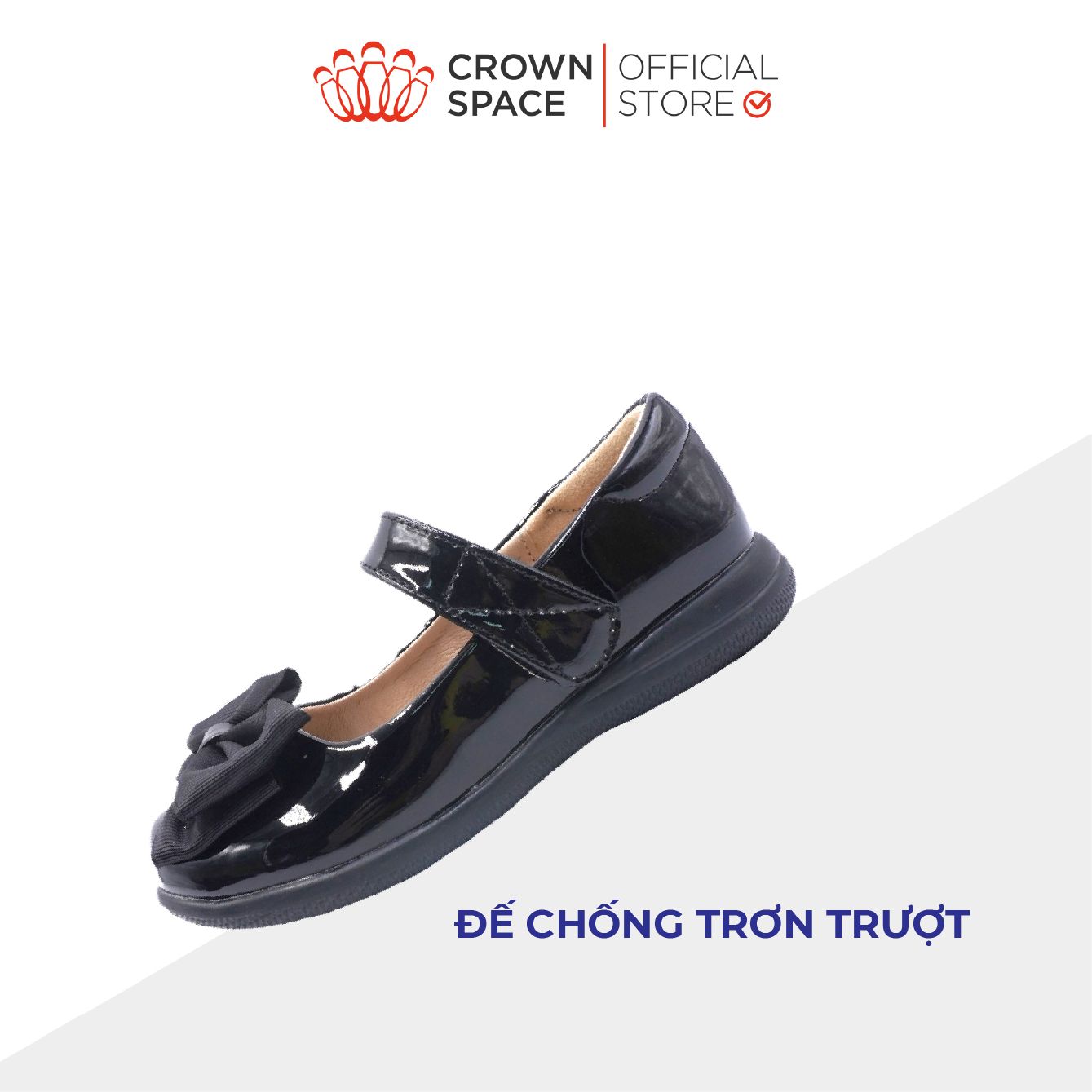  (VIP Private Sale) Giày Đi Học Bé Gái Công Chúa Cao Cấp, Êm Nhẹ, Thời Trang | Crown Space CRUK3078 