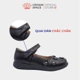  (VIP Private Sale) Giày Búp Bê Bé Gái Da Lì Cao Cấp, Tiện Lợi, Êm Ái | Crown Space CRUK3079 
