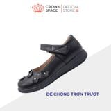  (VIP Private Sale) Giày Búp Bê Bé Gái Da Lì Cao Cấp, Tiện Lợi, Êm Ái | Crown Space CRUK3079 