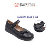  (VIP Private Sale) Giày Búp Bê Da Đính Nơ Gập Thanh Lịch, Kiêu Sa | Crown Space CRUK3081 