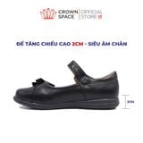  Giày Búp Bê Da Đính Nơ Gập Thanh Lịch, Kiêu Sa | Crown Space CRUK3081 