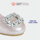  Giày Búp Bê Công Chúa Cao Gót Cho Bé Gái Lấp Lánh, Thanh Lịch, Êm Ái | Crown Space CRUK3165 