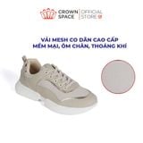  Giày Sneaker Vải Mesh Phối Da Chống Trơn Trượt Dành Cho Bé | Crown Space CRUK8077 