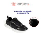  Giày Sneaker Vải Mesh Phối Da Chống Trơn Trượt Dành Cho Bé | Crown Space CRUK8077 