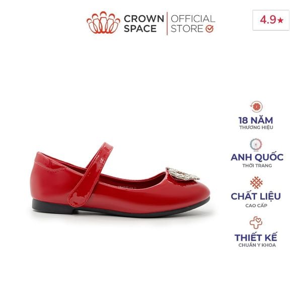  Giày Búp Bê Bệt Bé Gái Cao Cấp, Sang Trọng, Chống Bẹt Chân | Crown Space CRUK3163 