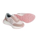  Giày Sneaker Unisex Đế Độn Phối Da Lộn, Dây Chun Tiện Lợi | Crown Space CRUK8076 