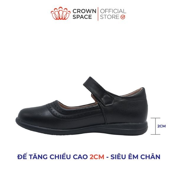  Giày Đi Học School Shoes Bé Gái Công Chúa Cao Cấp, Êm Nhẹ, Thời Trang | Crown Space CRUK3086 