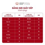  [Pre-order]Giày Đi Học School Shoes Bé Gái Da Lì Đính Nơ Xinh Xắn, Tăng Chiều Cao 2.5cm | Crown Space CRUK3083 