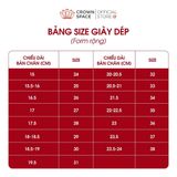  (VIP Private Sale) Giày Đi Học Bé Gái Công Chúa Cao Cấp, Êm Nhẹ, Thời Trang | Crown Space CRUK3078 