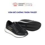  Giày Thể Thao Sneaker Unisex Cho Bé Đế Độn 4cm, Dây Chun Tiện Lợi | Crown Space CRUK8075 