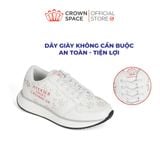  Giày Thể Thao Sneaker Unisex Cho Bé Đế Độn 4cm, Dây Chun Tiện Lợi | Crown Space CRUK8075 