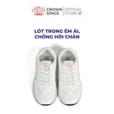  Giày Thể Thao Sneaker Unisex Cho Bé Đế Độn 4cm, Dây Chun Tiện Lợi | Crown Space CRUK8075 