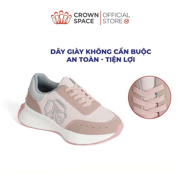  Giày Thể Thao Bé Trai/Bé gái Chính Hãng Crown Space - Cao Cấp Êm Mềm, Chống Trơn, Thoáng Khí, Đi Học Đi Chơi Đều Phù Hợp CRUK8076 