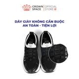  Giày Thể Thao Bé Trai Lưới Dệt Kim Thoáng Khí, Dây Chun Thông Minh | Crown Space CRUK8083 