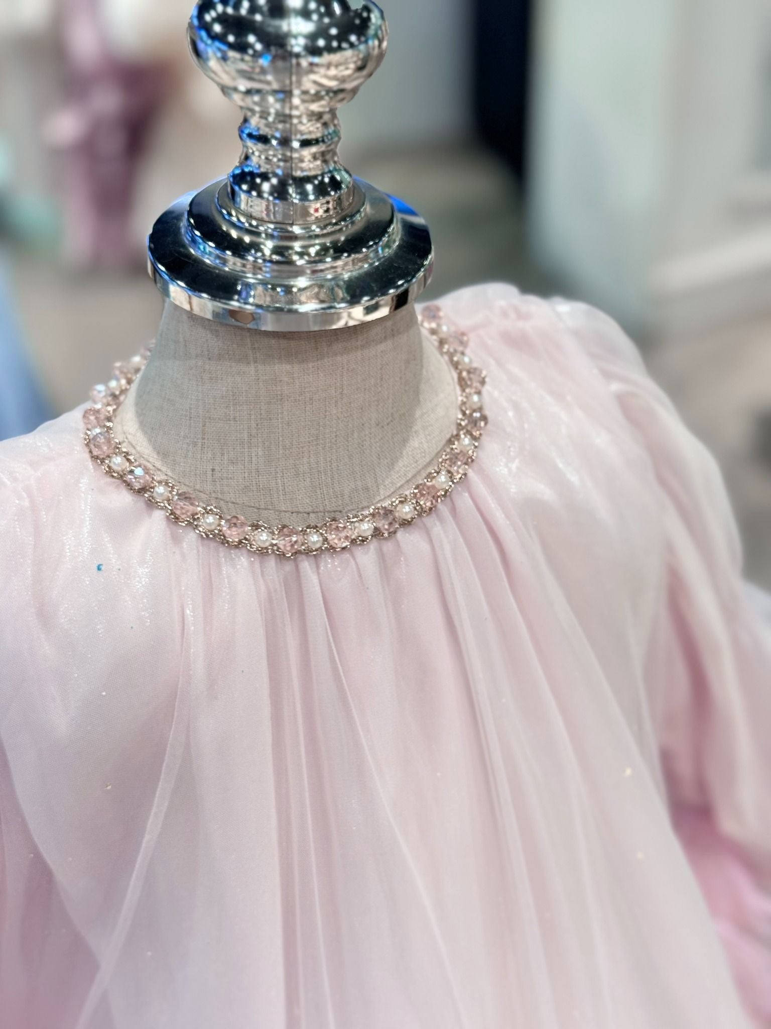  Váy Công Chúa Bé Gái Xếp Tầng Voan Đính Hoa Crown Space CKGL38514015 