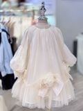  Váy Công Chúa Bé Gái Xếp Tầng Voan Đính Hoa Crown Space CKGL38514015 