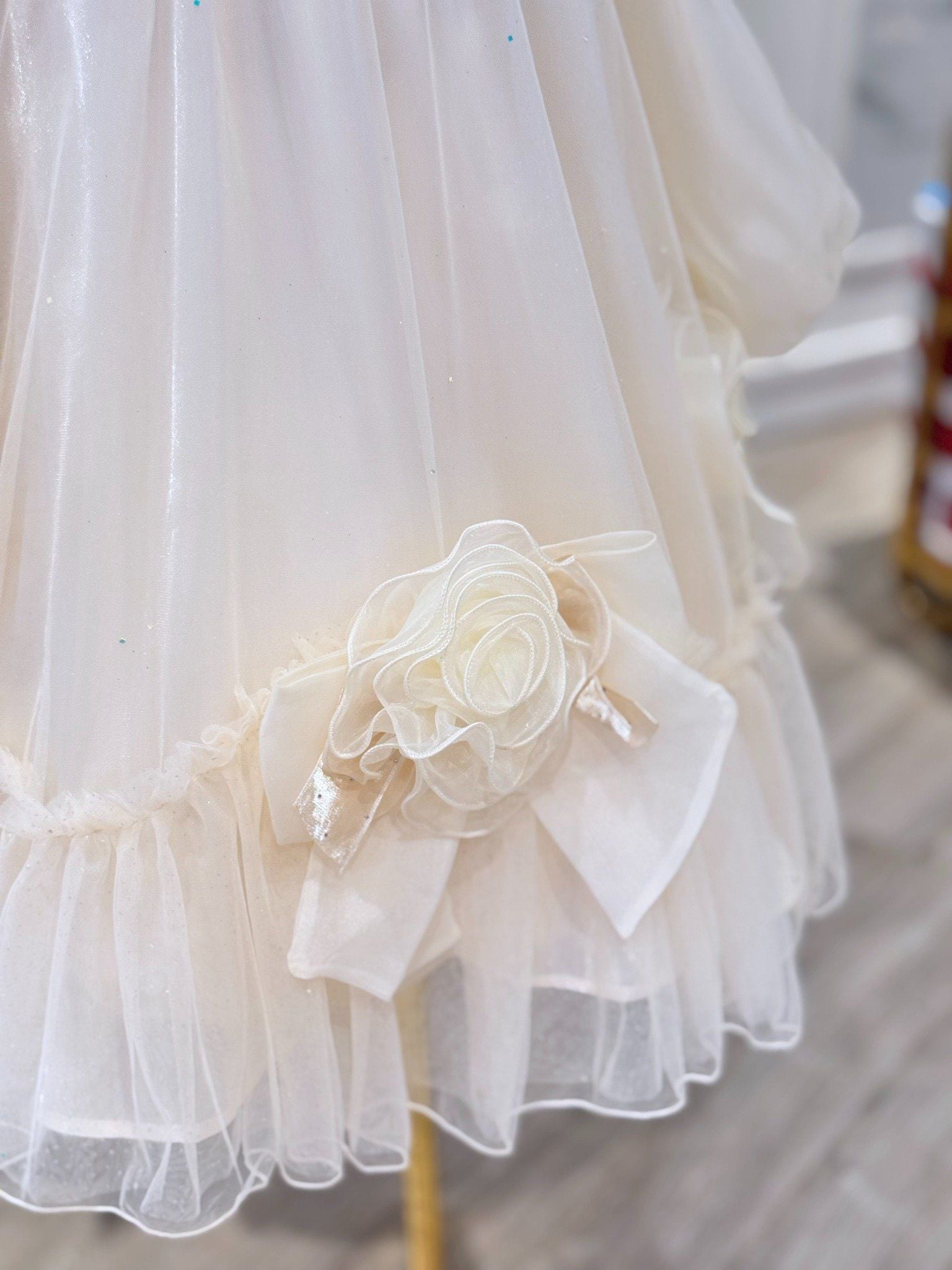  Váy Công Chúa Bé Gái Xếp Tầng Voan Đính Hoa Crown Space CKGL38514015 