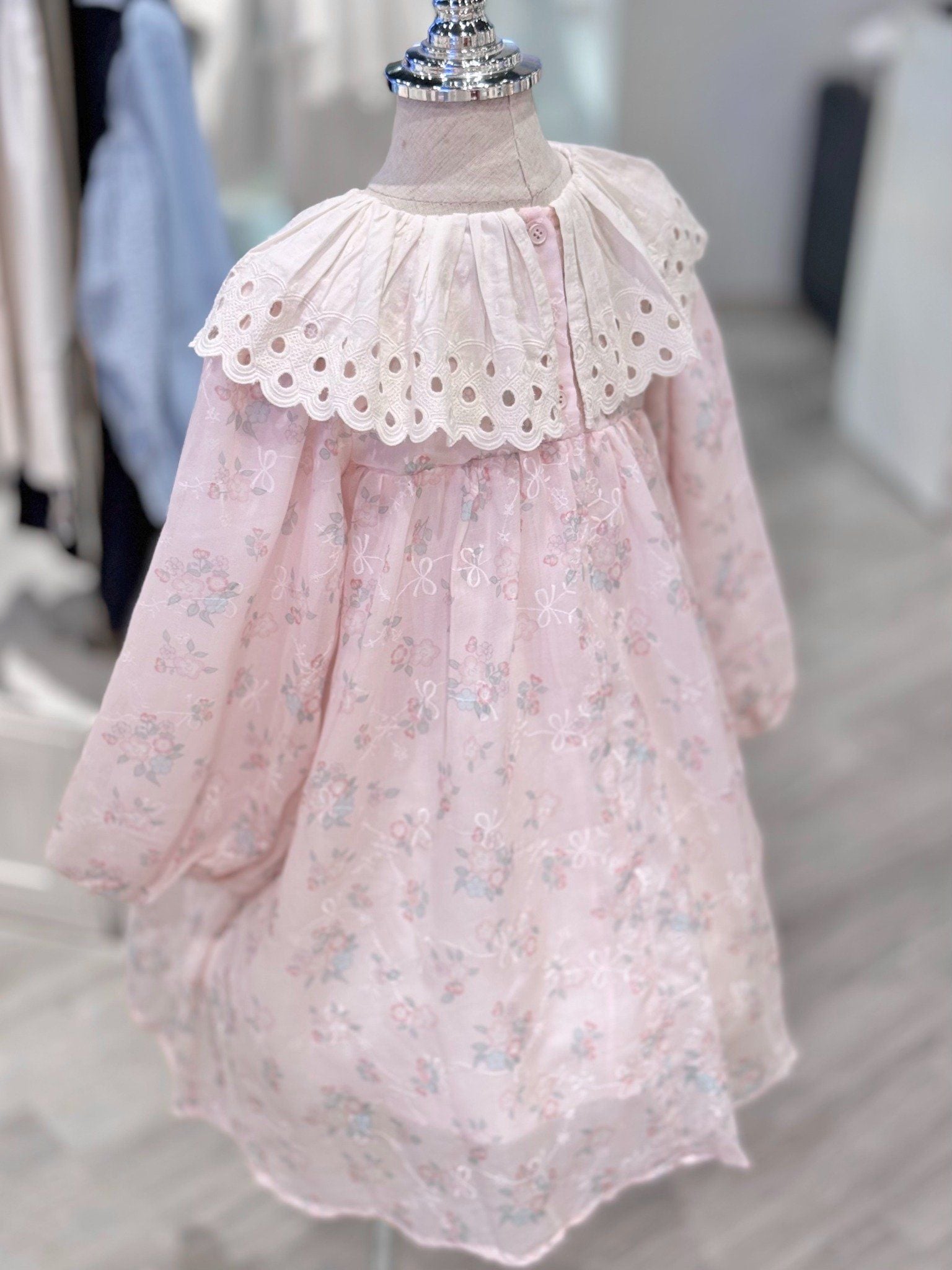  Váy Bé Gái Hoa Nhí Chất Cotton Mềm Mại CROWN SPACE CKGL38514020 