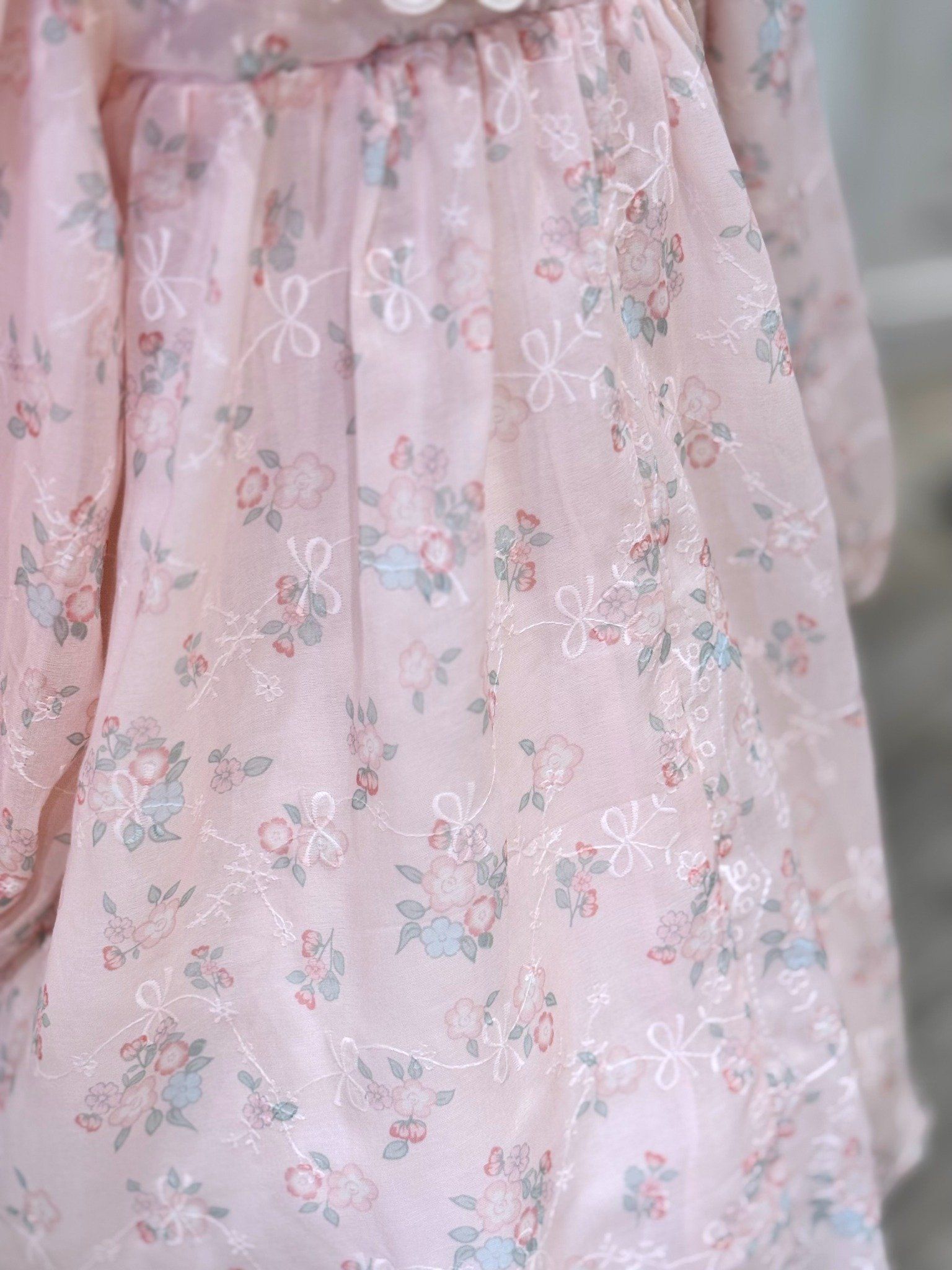  Váy Bé Gái Hoa Nhí Chất Cotton Mềm Mại CROWN SPACE CKGL38514020 