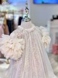  Váy Voan Công Chúa Bé Gái Bồng Bềnh Đính Kim, Sang Trọng, Thanh Lịch | Crown Space CKGS3850114 