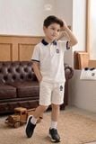  Áo Polo Bé Trai Cổ Bẻ Thêu Logo Crown Space – Sang Trọng & Thanh Lịch Cho Bé - CKBS2160303 