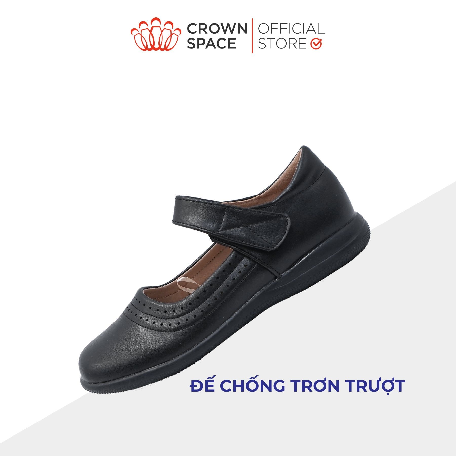  (VIP Private Sale) Giày Đi Học School Shoes Bé Gái Công Chúa Cao Cấp, Êm Nhẹ, Thời Trang | Crown Space CRUK3086 