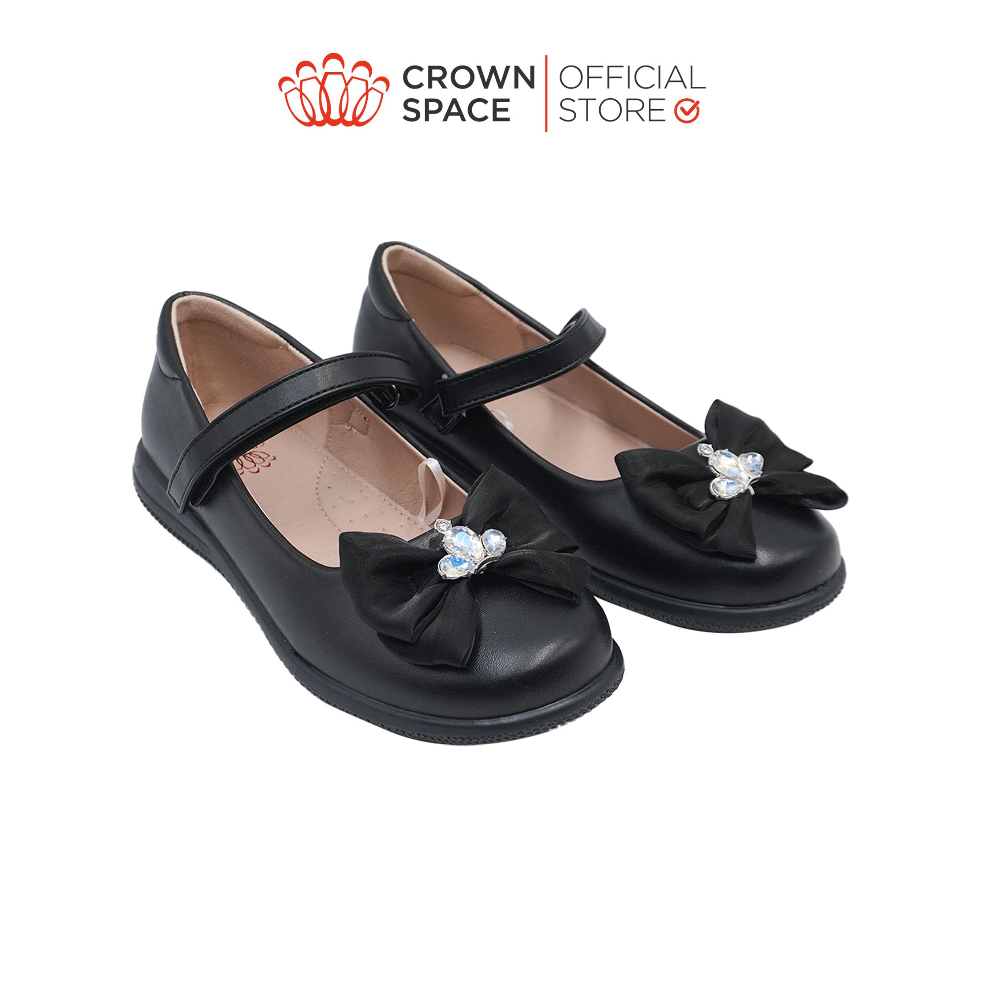  (VIP Private Sale) Giày Đi Học School Shoes Bé Gái Công Chúa Cao Cấp, Êm Nhẹ, Thời Trang | Crown Space CRUK3088 