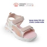  Sandal Thể Thao Bé Gái Siêu Nhẹ, Thoáng Khí, Hồng Kẹo Ngọt | Crown Space CRUK585.P 