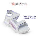  Sandal Thể Thao Cao Cấp Bé Gái Siêu Nhẹ, Thoáng Khí, Tím Mộng Mơ | Crown Space CRUK585.PU 