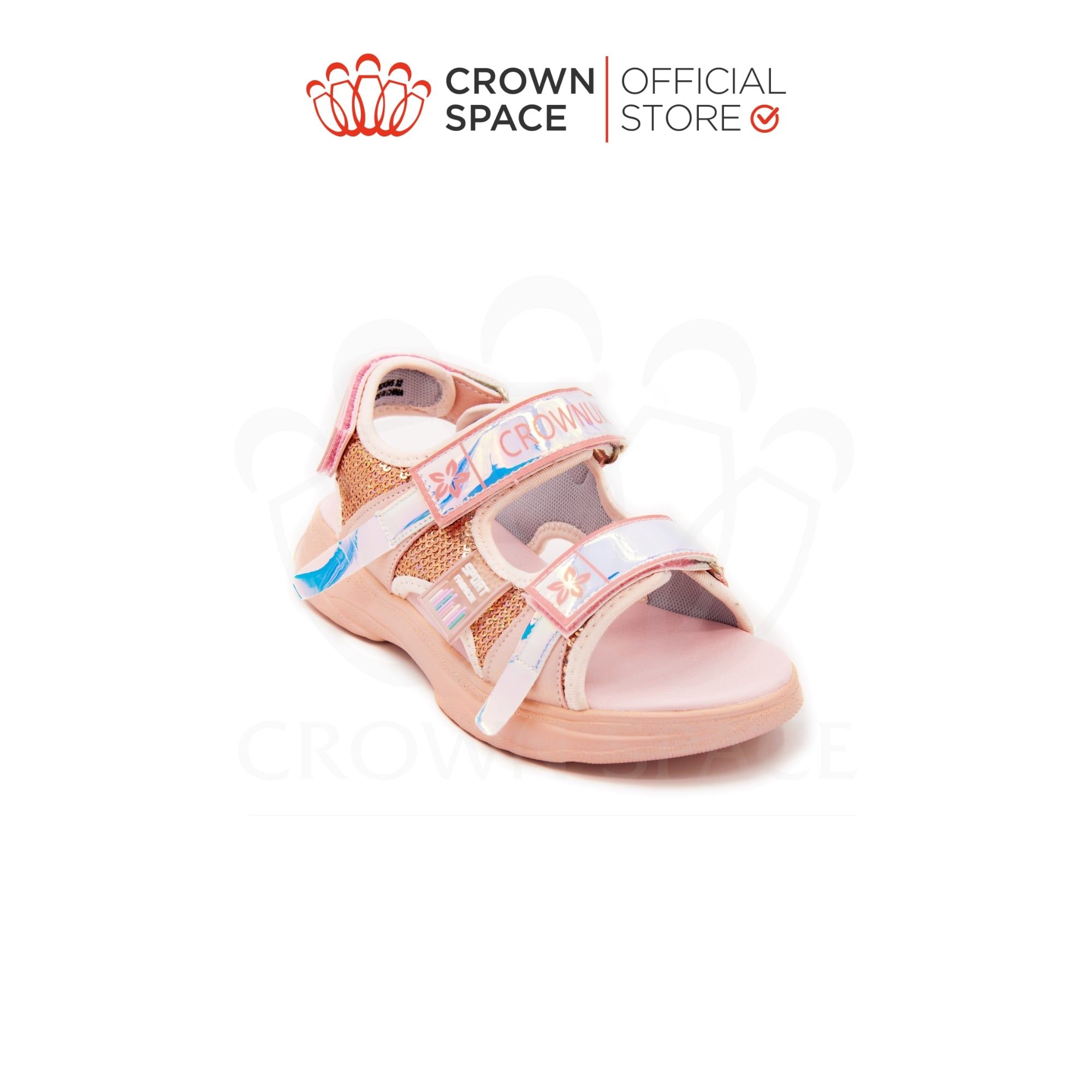  (VIP Private Sale) Dép Sandal Quai Hậu Bé Gái Nhẹ Êm, Chống Hôi Chân | Crown Space CRUK545 