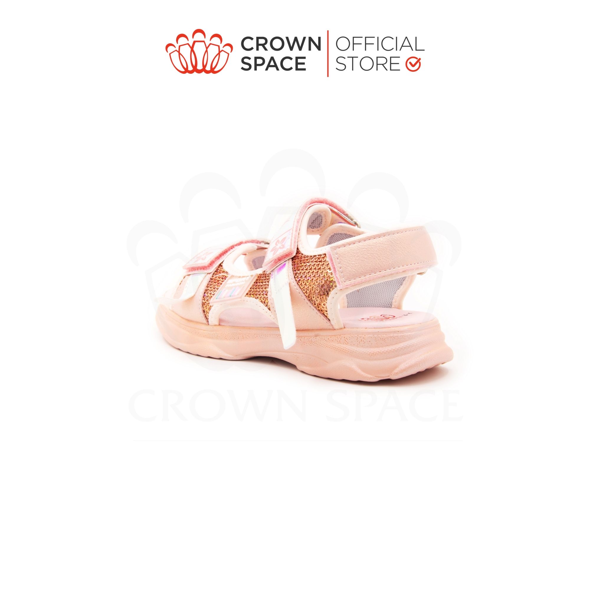  (VIP Private Sale) Dép Sandal Quai Hậu Bé Gái Nhẹ Êm, Chống Hôi Chân | Crown Space CRUK545 