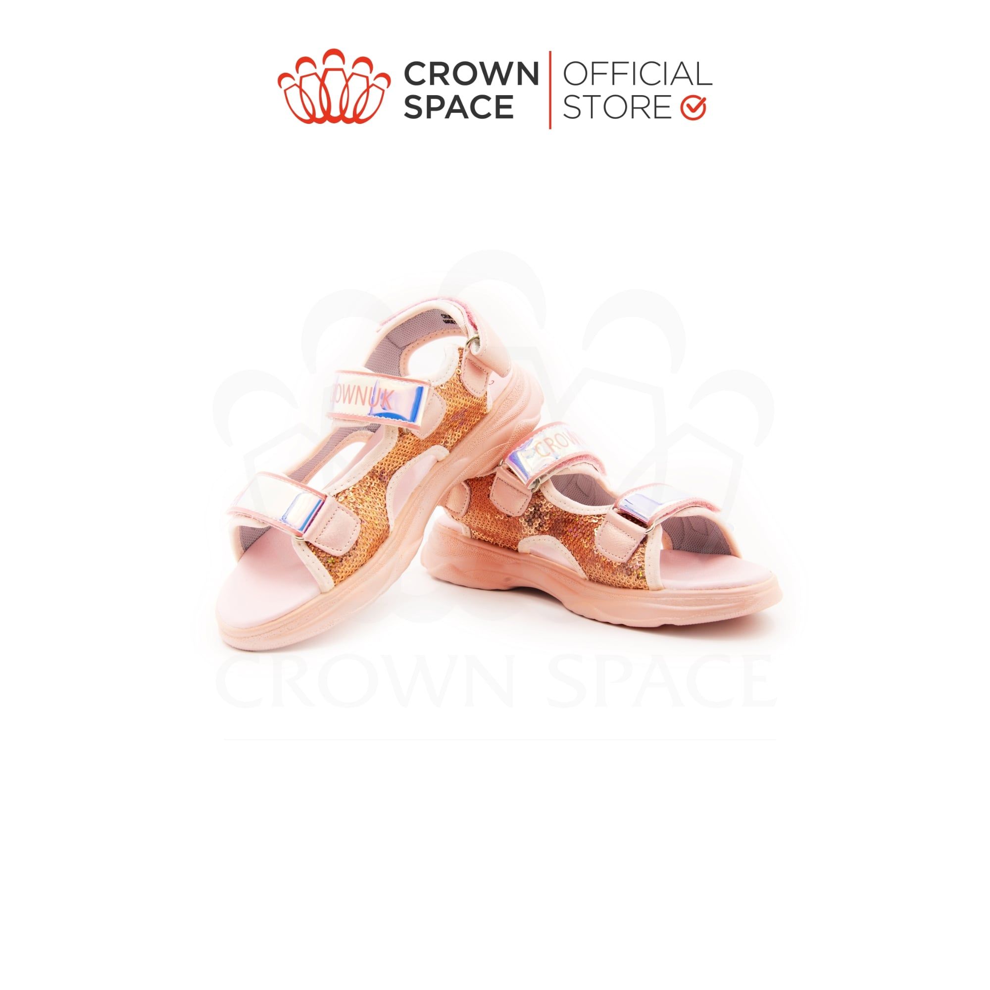  (VIP Private Sale) Dép Sandal Quai Hậu Bé Gái Nhẹ Êm, Chống Hôi Chân | Crown Space CRUK545 