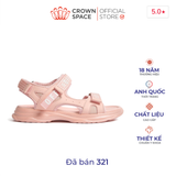  (VIP Private Sale) Sandal Bé Gái Quai Dán Crown Space - Êm Nhẹ, Chống Trơn, Thoáng Khí | Crown Space CRUK550 