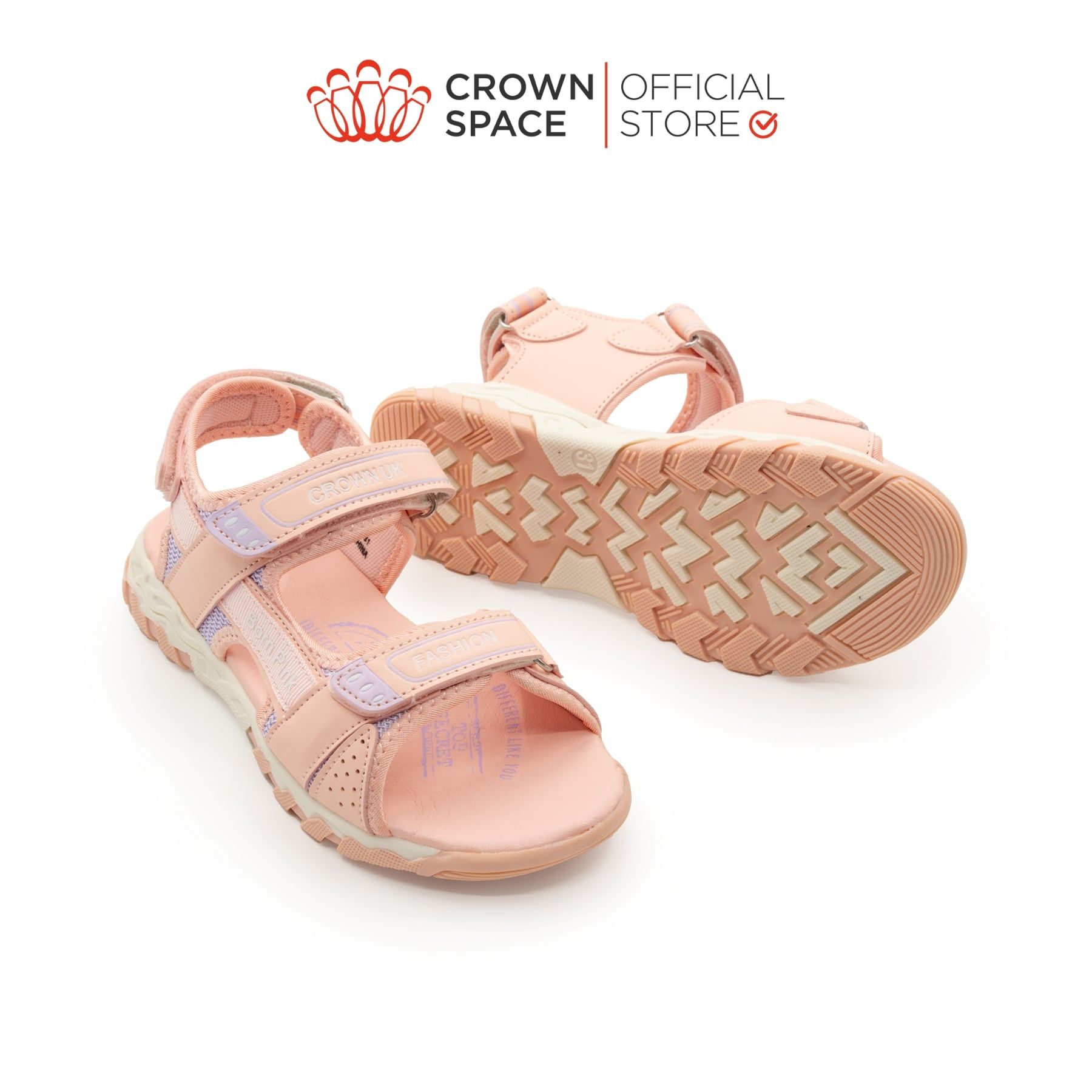  (VIP Private Sale) Sandal Quai Hậu Bé Gái Cao Cấp, Hiện Đại, Chống Trơn | Crown Space CRUK579 