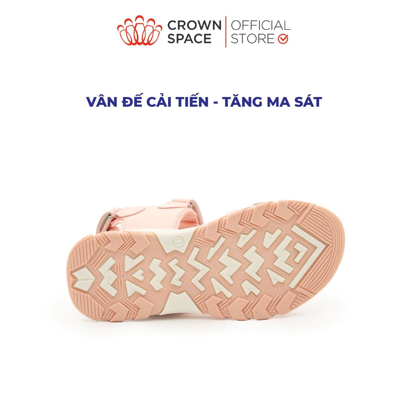  (VIP Private Sale) Sandal Quai Hậu Bé Gái Cao Cấp, Hiện Đại, Chống Trơn | Crown Space CRUK579 