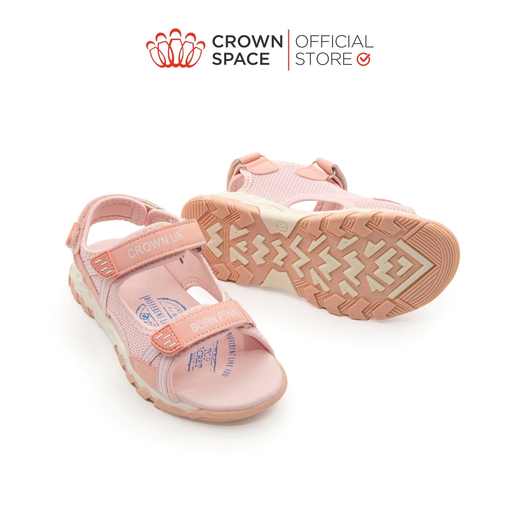  (VIP Private Sale) Sandal Quai Hậu Trẻ Em Cao Cấp, Thoáng Khí, Chống Trơn | Crown Space CRUK580 