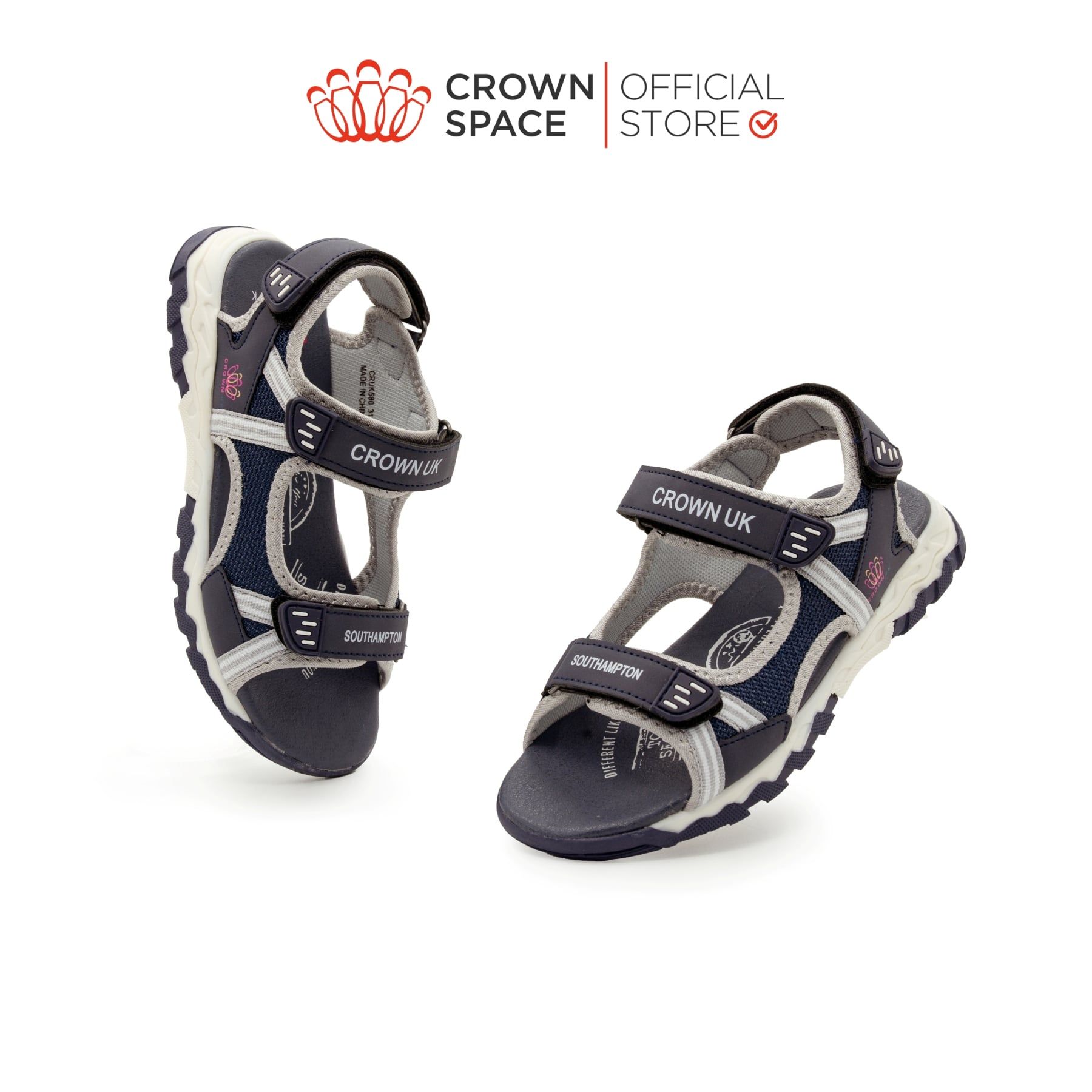  (VIP Private Sale) Sandal Quai Hậu Trẻ Em Cao Cấp, Thoáng Khí, Chống Trơn | Crown Space CRUK580 