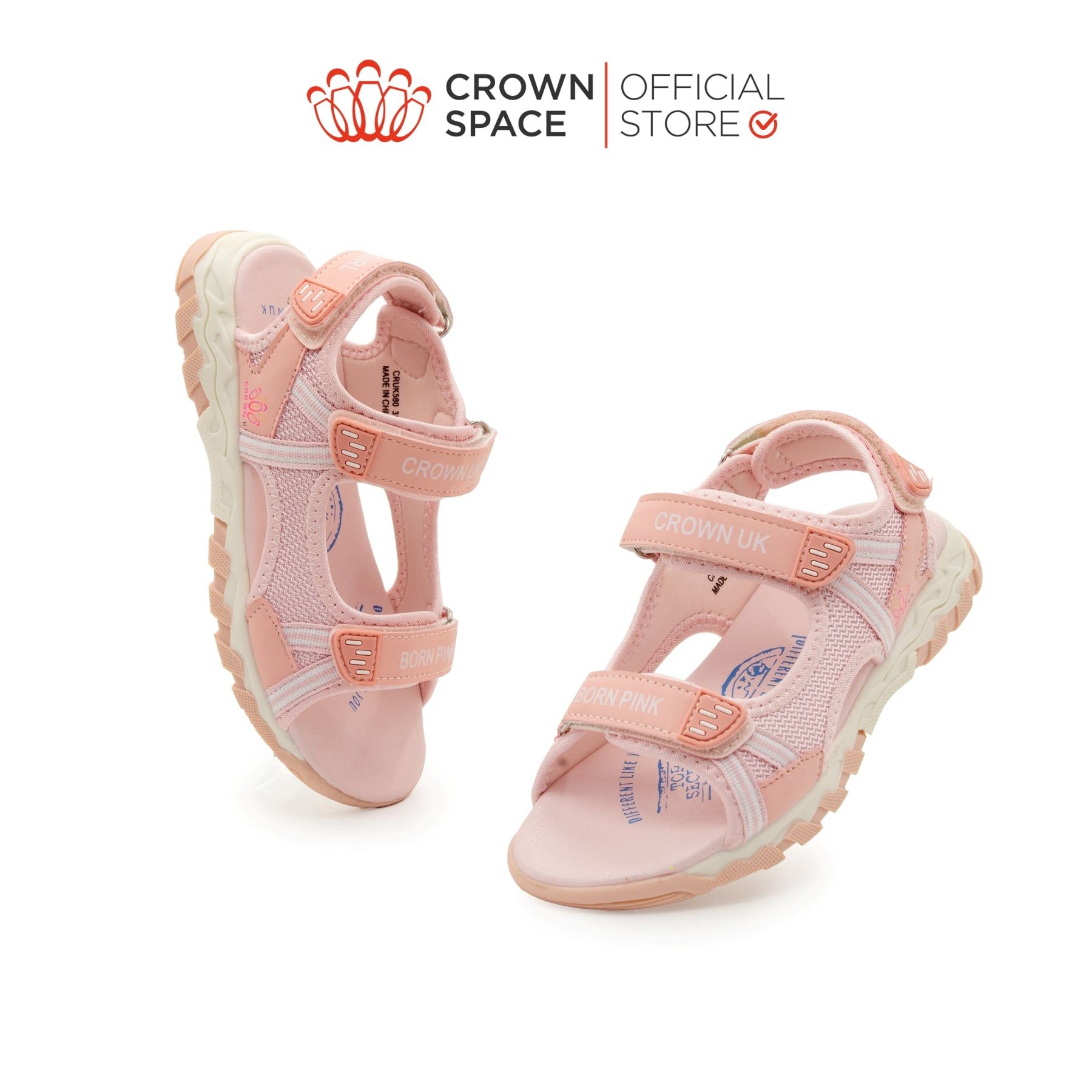  (VIP Private Sale) Sandal Quai Hậu Trẻ Em Cao Cấp, Thoáng Khí, Chống Trơn | Crown Space CRUK580 
