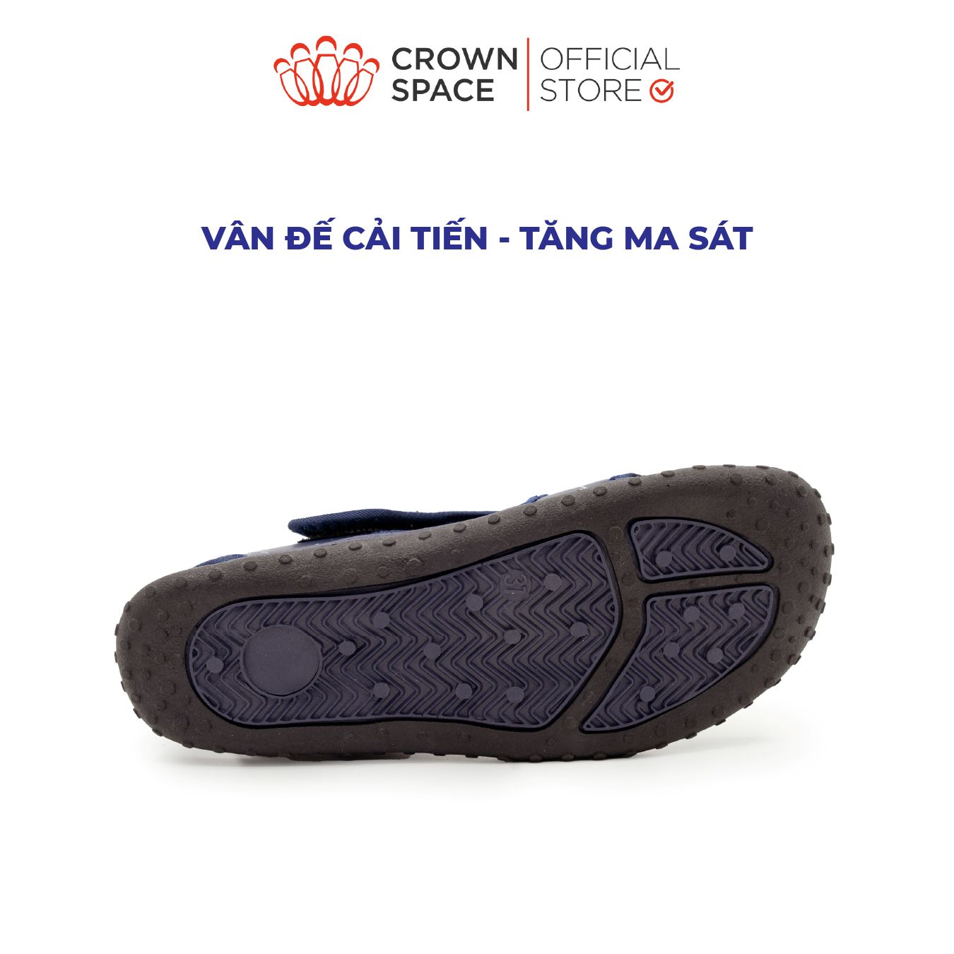  (VIP Private Sale) [Xả kho-Miễn Đổi Trả] Sandal Quai Hậu Bé Trai Cao Cấp, Thoáng Khí, Chống Trơn | Crown Space CRUK583 