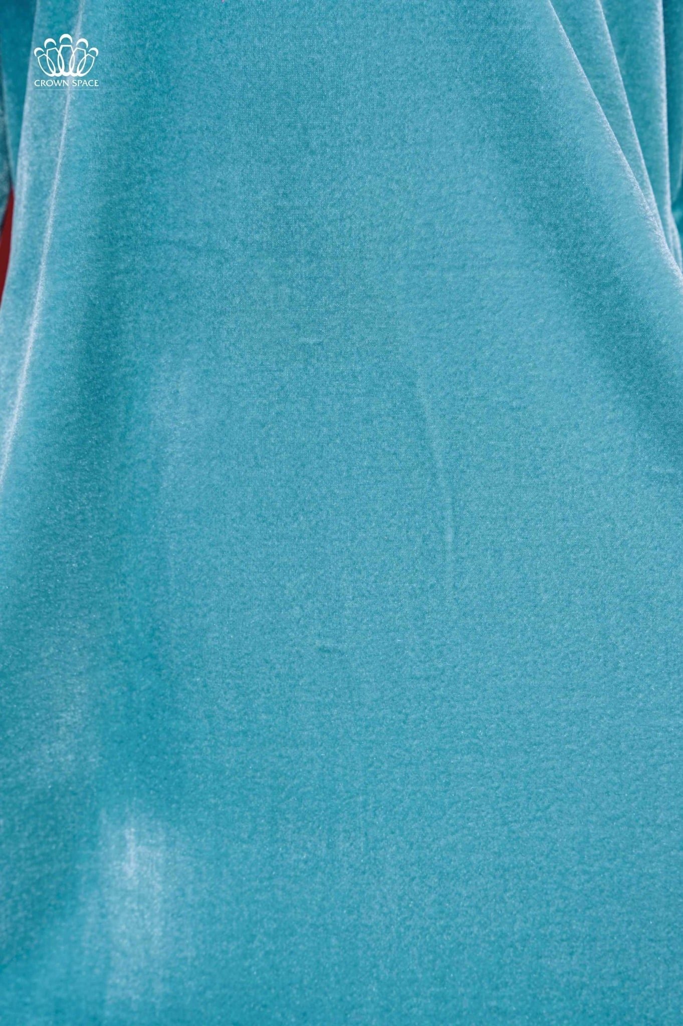  Áo Dài Nhung The Bé Gái Màu Xanh Bình An, Sang Trọng, Dịu Dàng | Crown Space CKGL9942201/CKGL9942202 