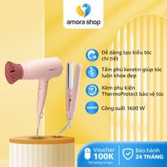  Bộ tạo kiểu tóc Philips BHP398/00 gồm ép tóc và sấy tóc 