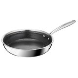 Chảo chiên inox ceramic liền khối Tefal MASTER CERAMIC E5330404, 24cm, vân thép