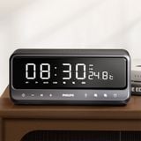 Loa Bluetooth PHILIPS TAS3609GY/70 Chính Hãng, Âm Thanh Stereo, Đồng Hồ Báo Thức, Đèn Ngủ Cảm Ứng, Thiết Kế Hiện Đại