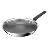 Chảo chiên inox chống dính liền khối Tefal POWER E3410655, 28cm, vân thép