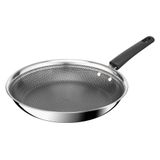 Chảo chiên inox chống dính liền khối Tefal POWER E3410455, 24cm, vân thép