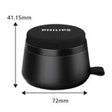 Loa Bluetooth PHILIPS TAS1202BK/70 Chính Hãng, Siêu Nhỏ Gọn Cầm Tay, Hỗ Trợ Magsafe Giá Đỡ Điện Thoại, Kết Nối TWS, Pin 4H