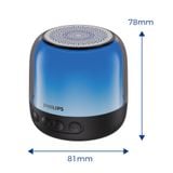 Loa Bluetooth PHILIPS TAS1108BK/70 Chính Hãng, Đèn LED 360 RGB Sống Động, Kết Nối TWS Stereo, Nhỏ Gọn Cầm Tay, Pin 9H