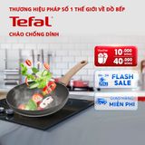 Chảo chiên ceramic cao cấp Tefal RENEW G0210402, 24cm, cán nhựa vân gỗ