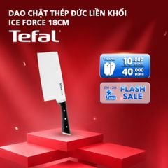 Dao chặt thép Đức liền khối Ice Force Tefal K1750124, 18cm