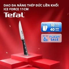 Dao đa năng thép đức liền khối Ice Force Tefal K2320914, 11cm